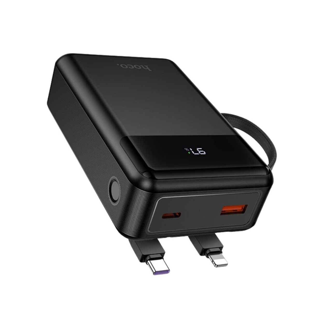 Power Bank Hoco DYM12 20000mAh 22.5W με Ενσωματωμένα Καλώδια