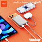 Power Bank MagSafe 10000mAh με Γρήγορη Φόρτιση 22.5W και Ενσωματωμένο Καλώδιο Type-C Moxom MX-PB194 - Image 6