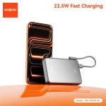 Power Bank MagSafe 10000mAh με Γρήγορη Φόρτιση 22.5W και Ενσωματωμένο Καλώδιο Type-C Moxom MX-PB194 - Image 4