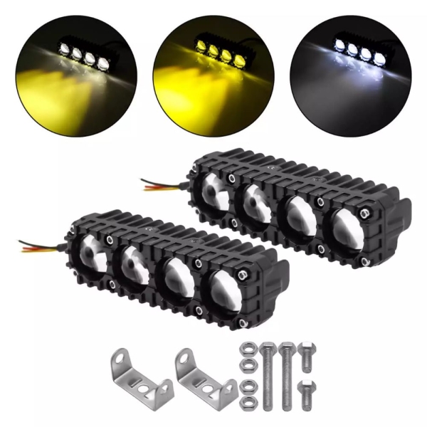 Προβολάκια Μοτοσυκλέτας LED Andowl Q-LED390 22W Σετ 2τμχ