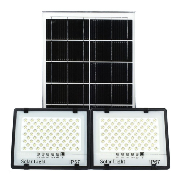 Προβολέας LED Στεγανός Ηλιακός 600W με Τηλεχειριστήριο IP67