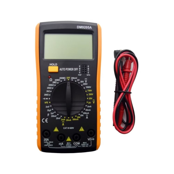 Ψηφιακό Πολύμετρο DM9205A AC/DC με Μέτρηση Χωρητικότητας