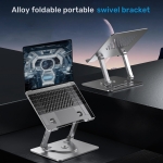 Πτυσσόμενη Βάση Laptop & Tablet Ρυθμιζόμενη με Περιστροφή 360° J25 - Image 5