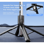 Selfie Stick 3 σε 1 με Τρίποδο, Ασύρματο Χειριστήριο και Περιστροφή 360° C18 - Image 4
