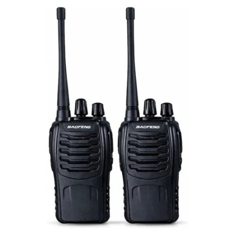 Σετ 2 Ασύρματοι Πομποδέκτες UHF 5W USB Μαύροι Baofeng BF-999S