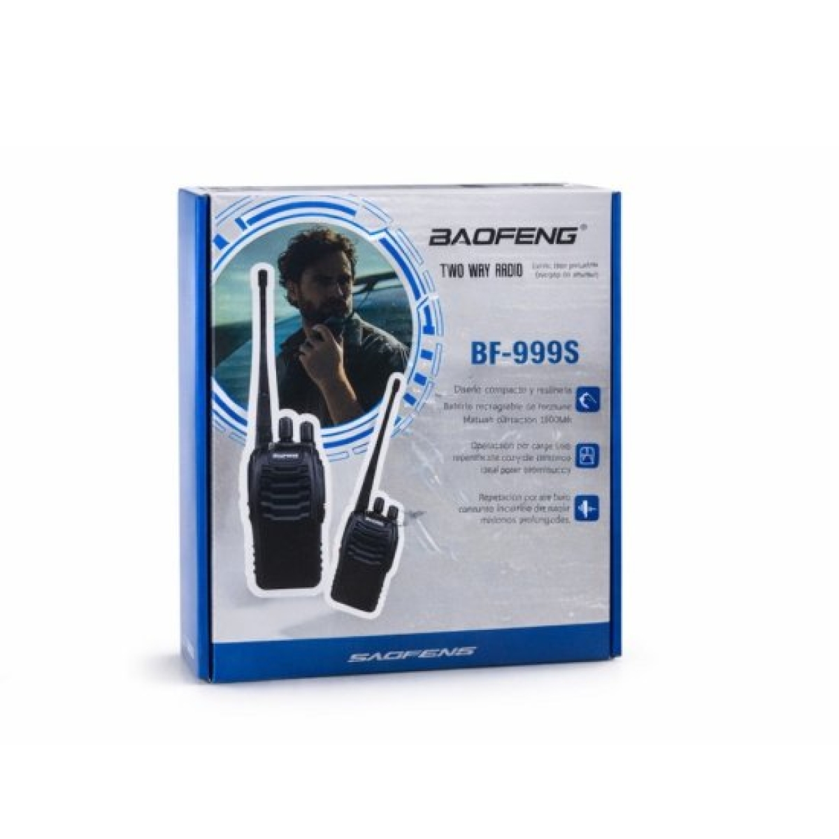 Σετ 2 Ασύρματοι Πομποδέκτες UHF 5W USB Μαύροι Baofeng BF-999S - Image 4