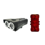 Σετ Φώτα Ποδηλάτου QX-T1216 Εμπρός & Πίσω LED