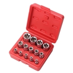 Σετ Καρυδάκια E-Torx E4-E24 1/4″, 3/8″ & 1/2″ 14 Τεμαχίων