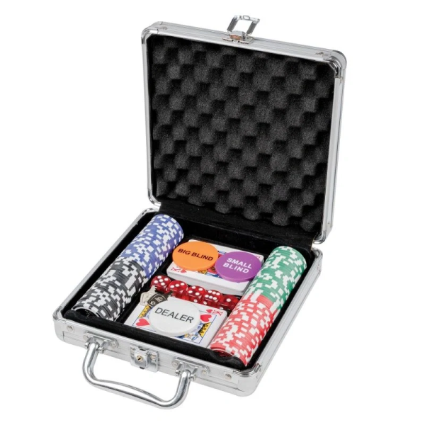 Σετ Poker 100 Τεμαχίων σε Αλουμινένια Βαλίτσα