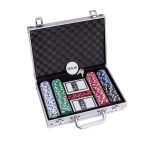 Σετ Poker 200 Τεμαχίων με Αλουμινένια Βαλίτσα, Μάρκες, Τράπουλες & Ζάρια