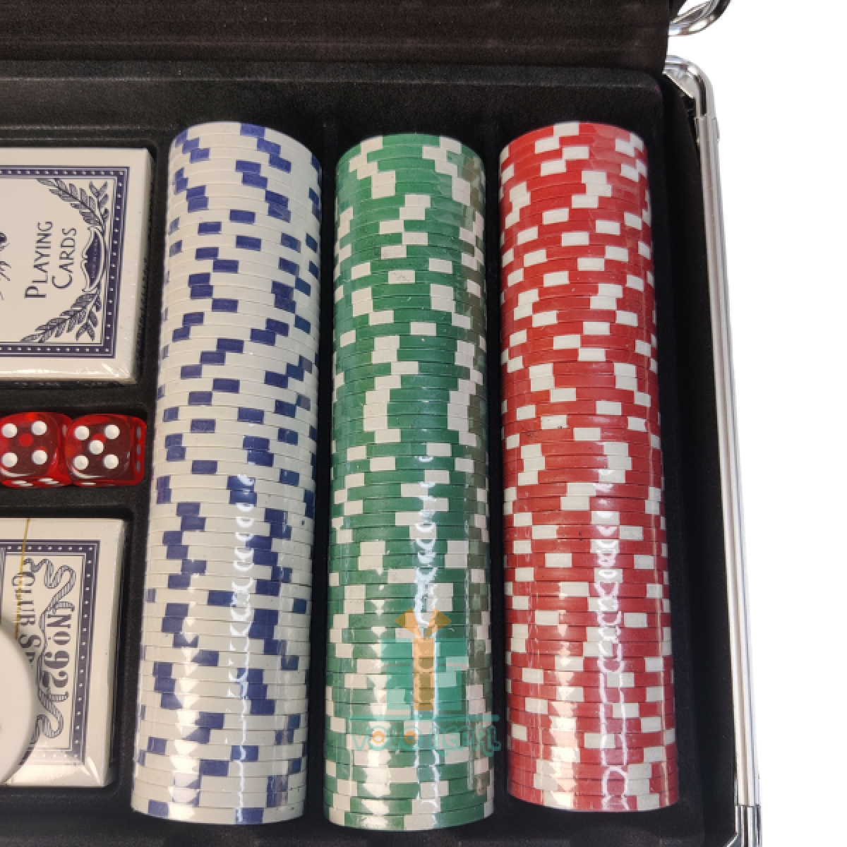Σετ Poker 300 Μάρκες σε Μεταλλική Βαλίτσα Αλουμινίου - Image 2