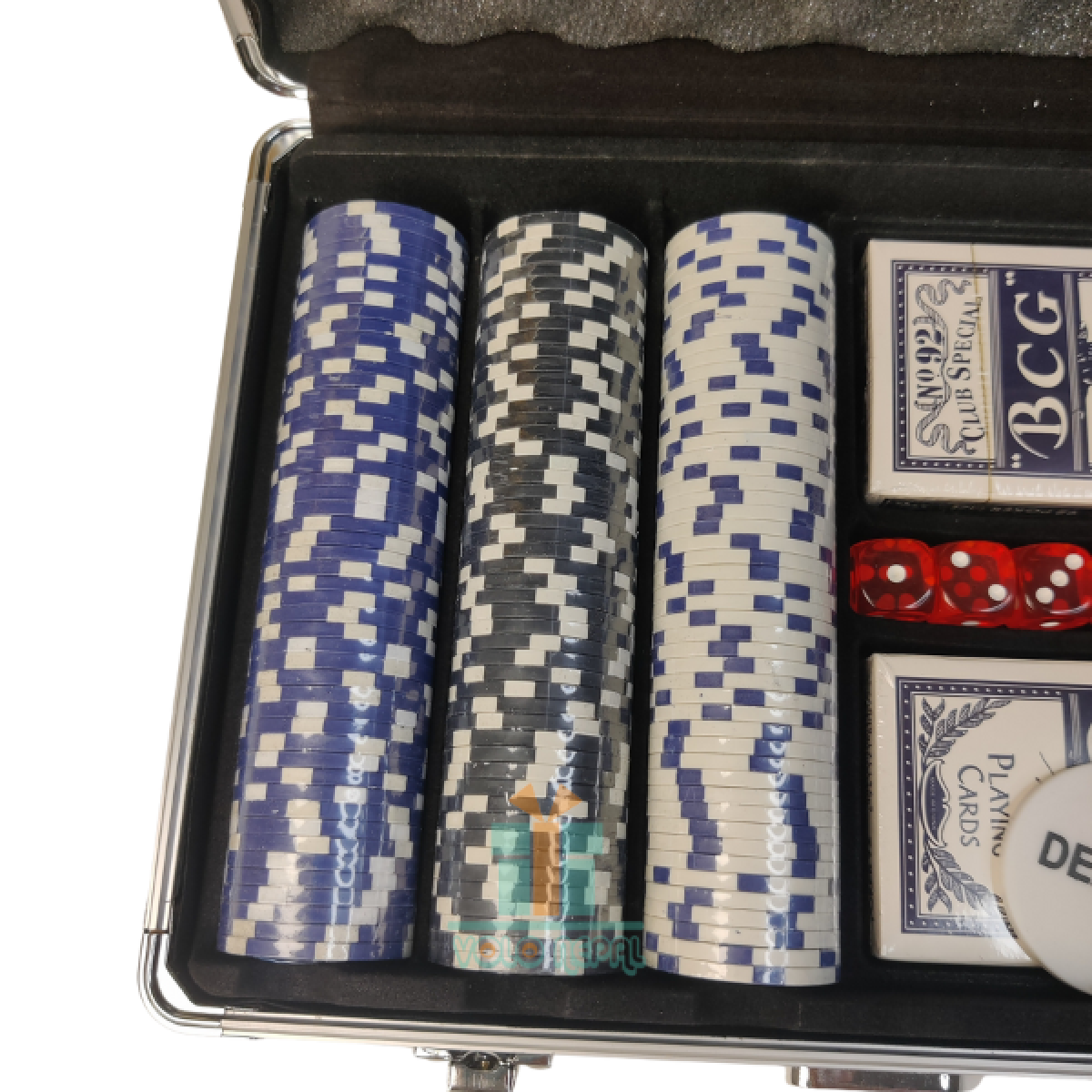 Σετ Poker 300 Μάρκες σε Μεταλλική Βαλίτσα Αλουμινίου - Image 4