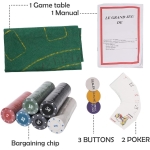 Σετ Πόκερ 300 Τεμαχίων Texas Hold’em με Βαλίτσα και Τσόχα - Image 4