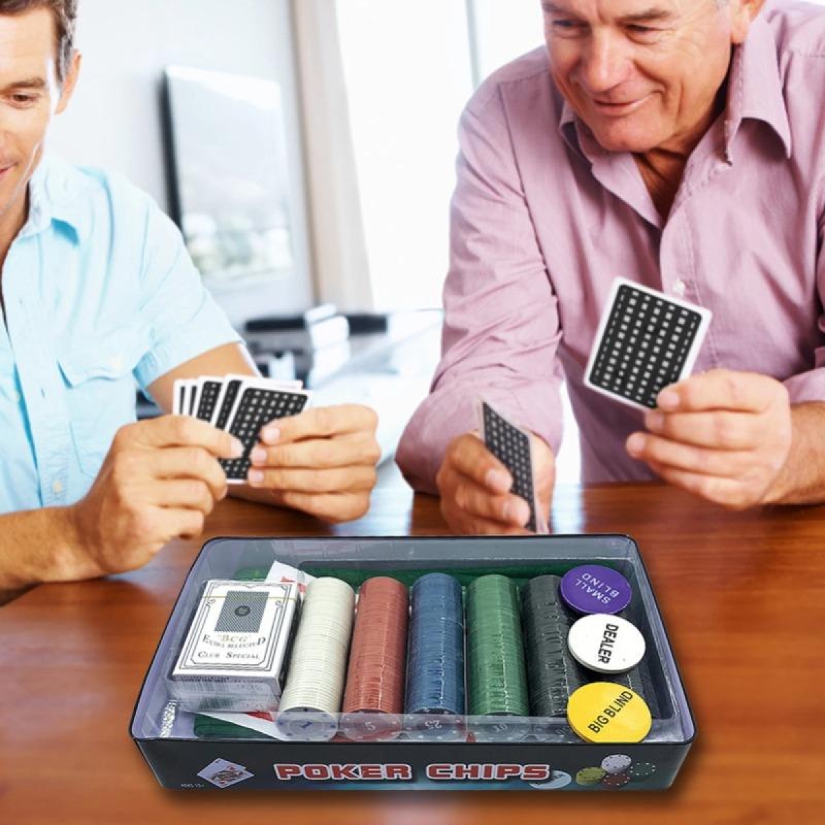 Σετ Πόκερ 300 Τεμαχίων Texas Hold’em με Βαλίτσα και Τσόχα - Image 8
