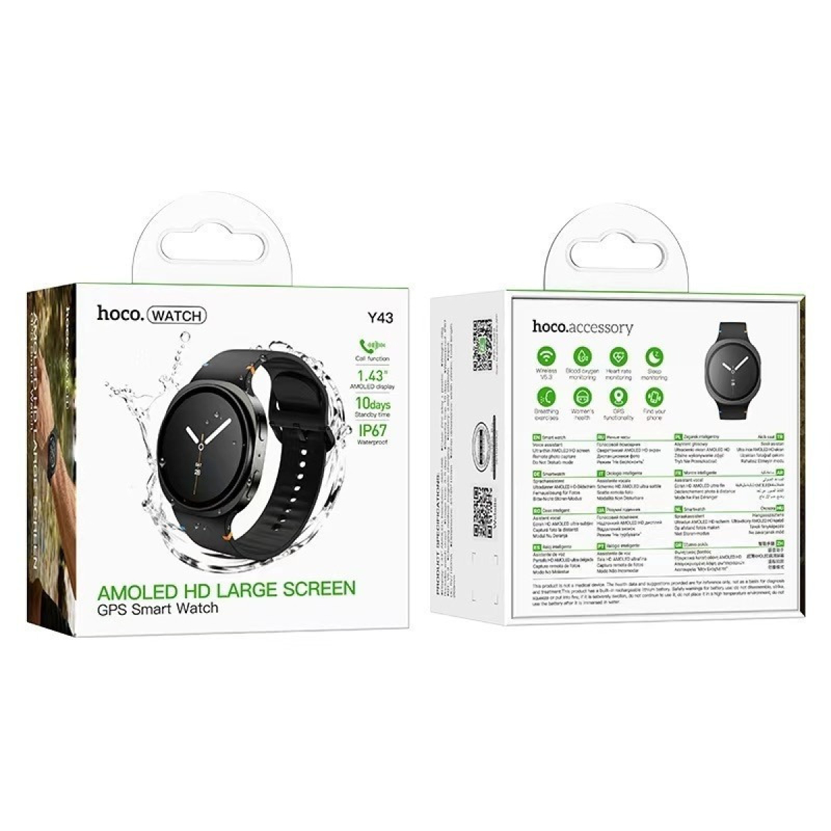 Smartwatch 1.43" Bluetooth Κλήσεις GPS IP67 43mm Hoco Y43 AMOLED - Image 3