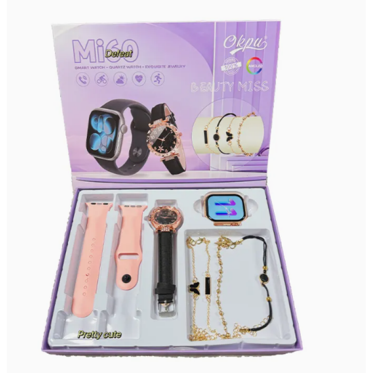 Smartwatch με Αναλογικό Ρολόι & Βραχιόλια Mi60 Beauty Miss