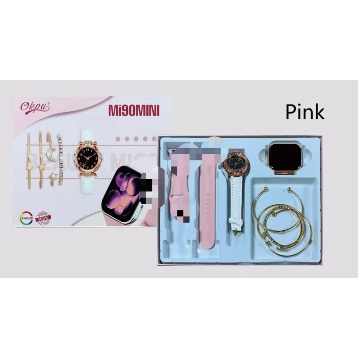 Smartwatch με Αναλογικό Ρολόι & Βραχιόλια Mi90 Mini - Image 2