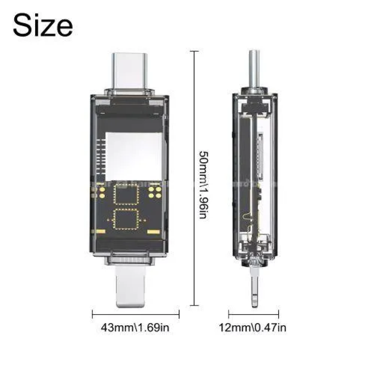 Συσκευή Ανάγνωσης Καρτών SD/TF MicroSD OTG 4 σε 1 Type-C & Lightning Go-Des GD-DK007 - Image 3