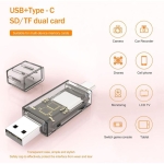Συσκευή Ανάγνωσης Καρτών SD/TF MicroSD OTG 4 σε 1 USB, Type-C, Micro-USB & Lightning Go-Des GD-DK006 - Image 3