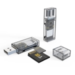 Συσκευή Ανάγνωσης Καρτών SD/TF MicroSD USB 3.0 Go-Des GD-DK003 - Image 2