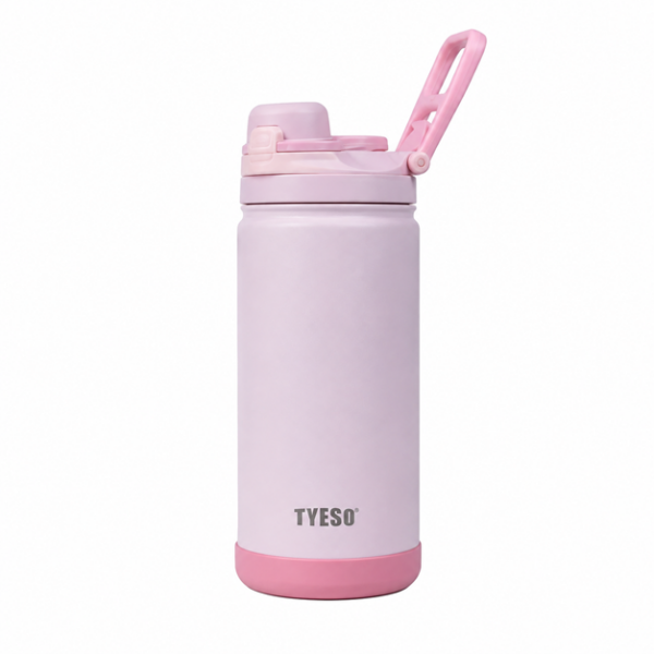 Θερμός Ανοξείδωτο Παγούρι 600ml με Καλαμάκι & Κλείδωμα Καπακιού BPA Free TYESO TS-01-01034-201