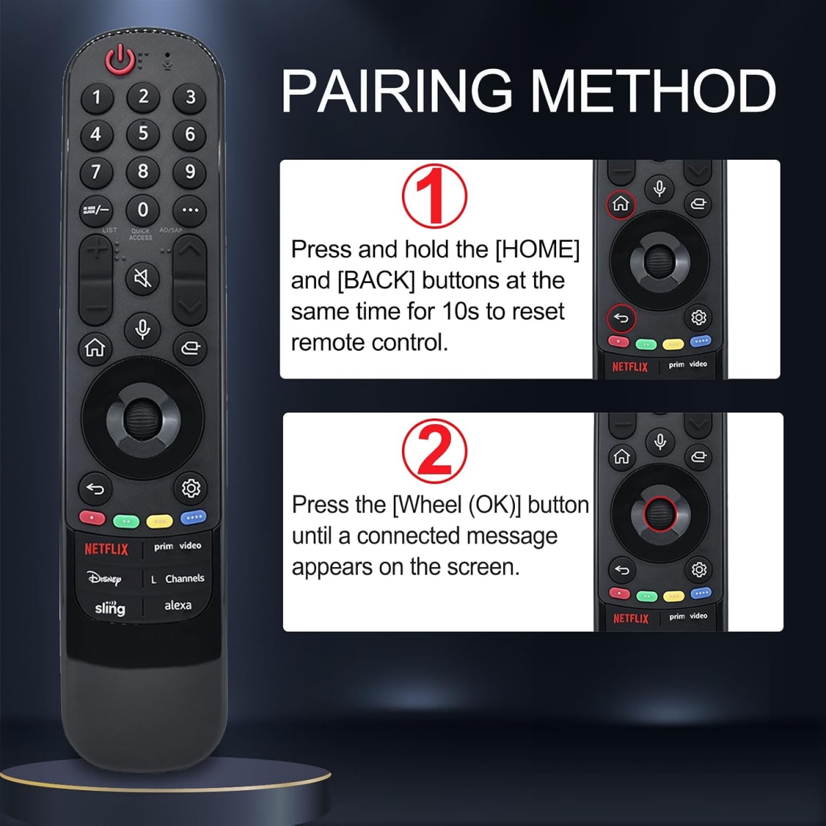 Τηλεχειριστήριο Magic Remote Bluetooth με Φωνητικές Εντολές για Smart TV LG MR23GA - Image 4