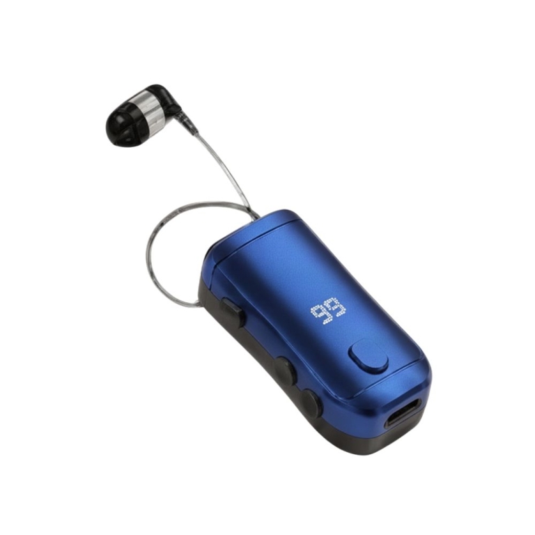 Treqa Ασύρματο Bluetooth Ακουστικό Πέτου με Clip & Οθόνη LED BT-79