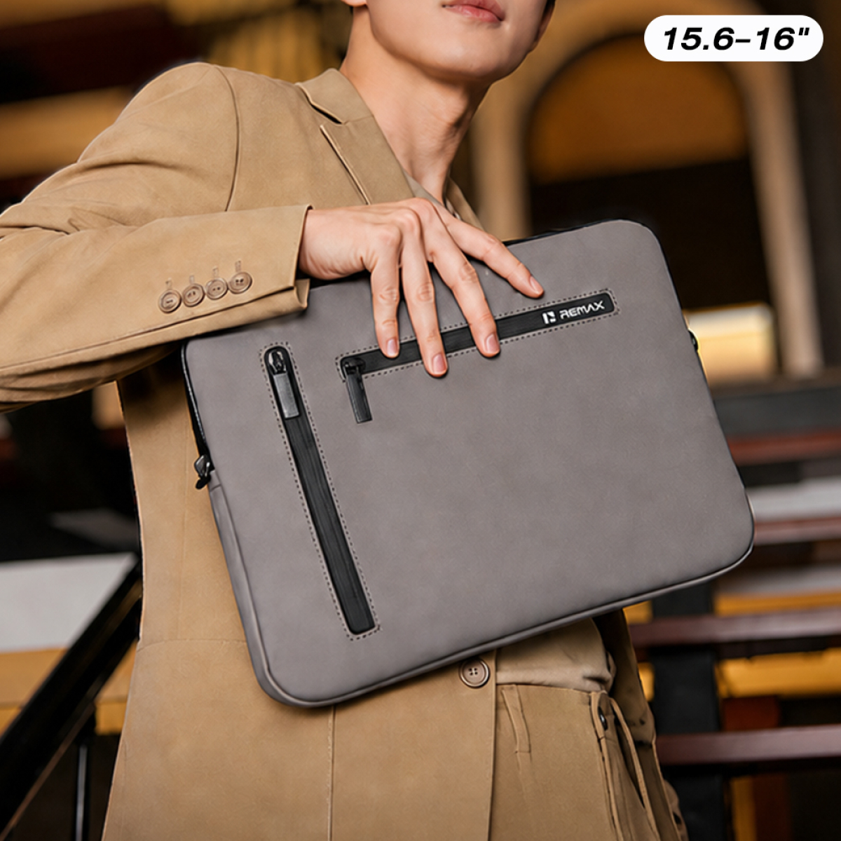 Τσάντα Laptop 15.6"-16" Αδιάβροχη με Ιμάντα Ώμου REMAX BAG-22 - Image 5