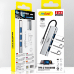USB-C Hub 3 σε 1 με 3 Θύρες USB Andowl Q-HU808