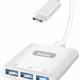 USB-C Hub 3 σε 1 με 3 Θύρες USB Andowl Q-US3