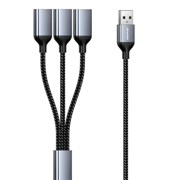 USB Hub 3 Θυρών USB 2.0 480Mbps 12W 0.46m Awei CL-8