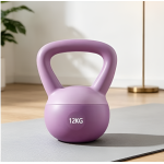 Βαράκι Γυμναστικής Kettlebell με Λαβή 12kg Mωβ 29647