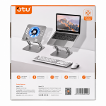 Βάση Ψύξης Laptop με 2 Ανεμιστήρες και Ρυθμιζόμενη Κλίση OTU ZH-106 - Image 3