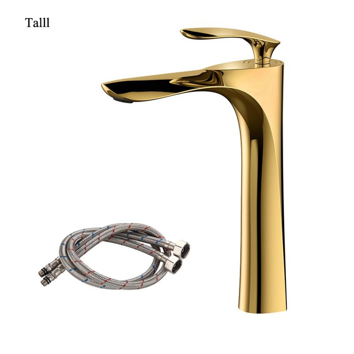 Βρύση Νιπτήρα Ψηλή Μονής Λαβής Titanium Gold 19014-41 - Image 7