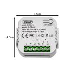 WiFi Μετρητής Κατανάλωσης Ρεύματος 80A με Smart Life & Tuya Andowl Q-RD03 - Image 3