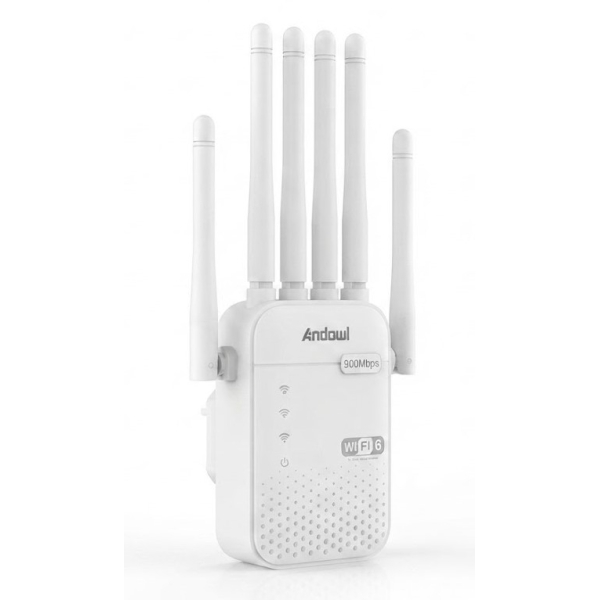 WiFi Repeater 900Mbps με 6 Κεραίες Andowl W08