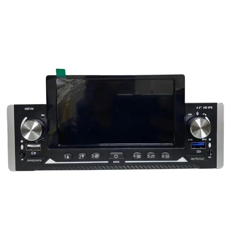 1 DIN Car Radio Bluetooth με Οθόνη IPS HD 4,5" Touchscreen, USB, AUX & Mirror Link – Generic 4501AI