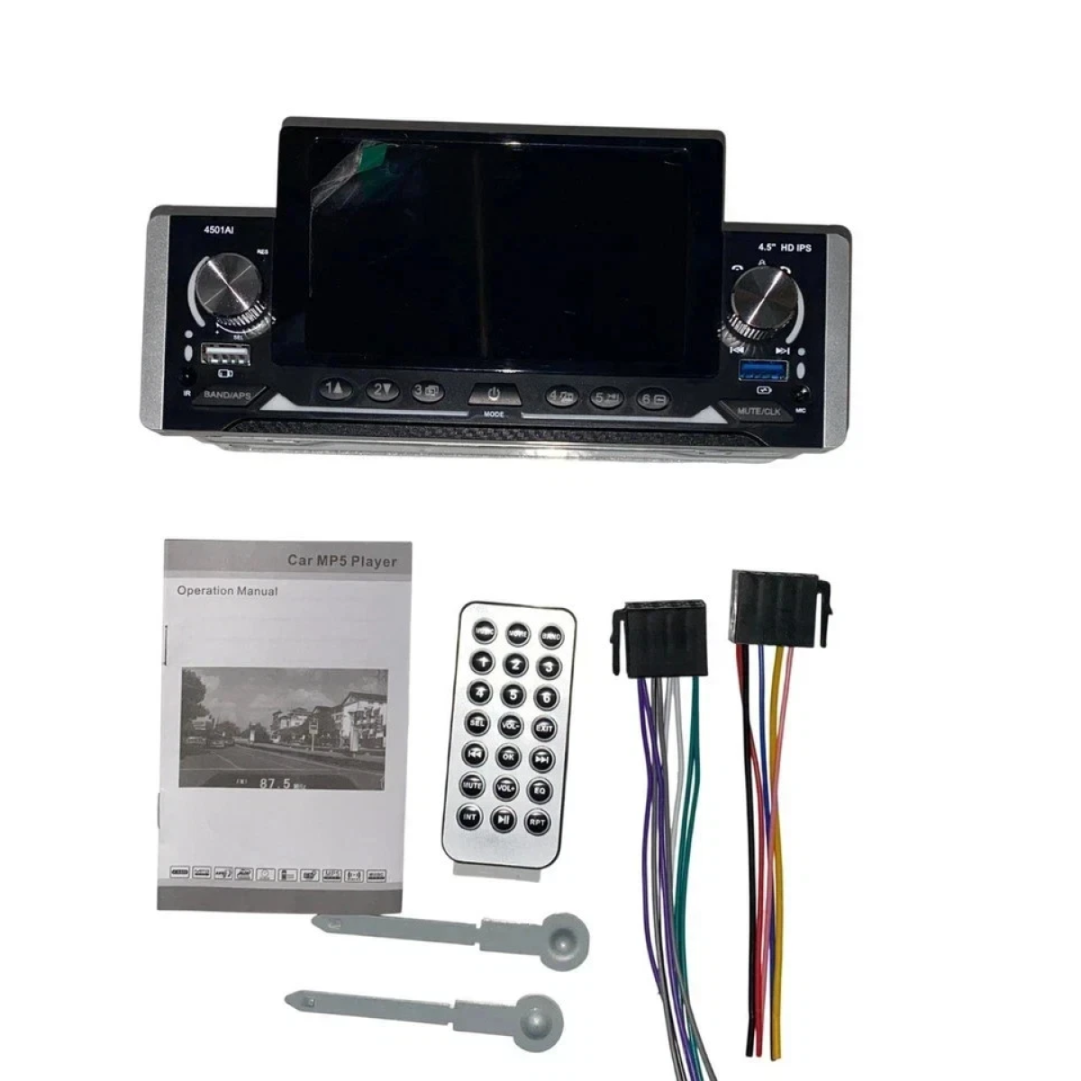 1 DIN Car Radio Bluetooth με Οθόνη IPS HD 4,5" Touchscreen, USB, AUX & Mirror Link – Generic 4501AI - Image 4