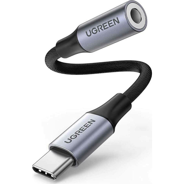 Ugreen Μετατροπέας USB-C male σε 3.5mm female Γκρι 80154