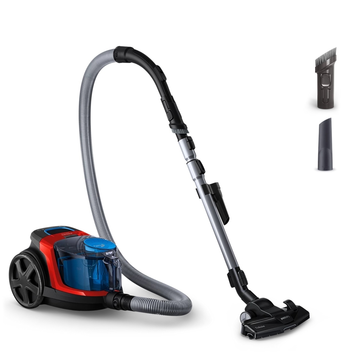 Philips Powerpro Compact Ηλεκτρική Σκούπα Χωρίς Σακούλα 900W με Κάδο 1.5lt Κόκκινη FC9330/09 - Image 4
