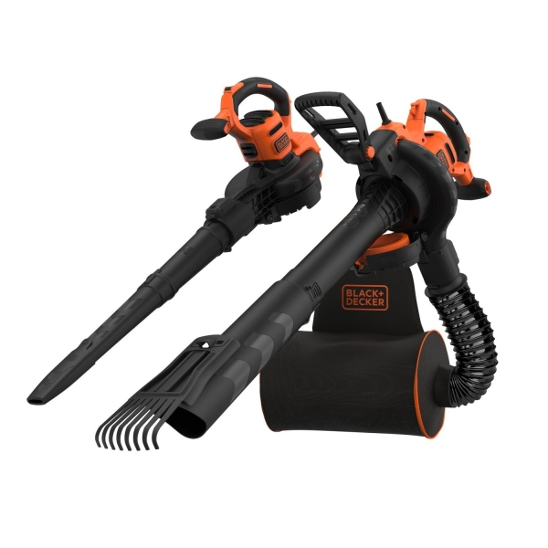 Black & Decker Φυσητήρας/Απορροφητήρας Χειρός Ηλεκτρικός 3000W με Ρύθμιση Έντασης & Μέγιστη Ταχύτητα Αέρα 404km/h BEBLV301-QS