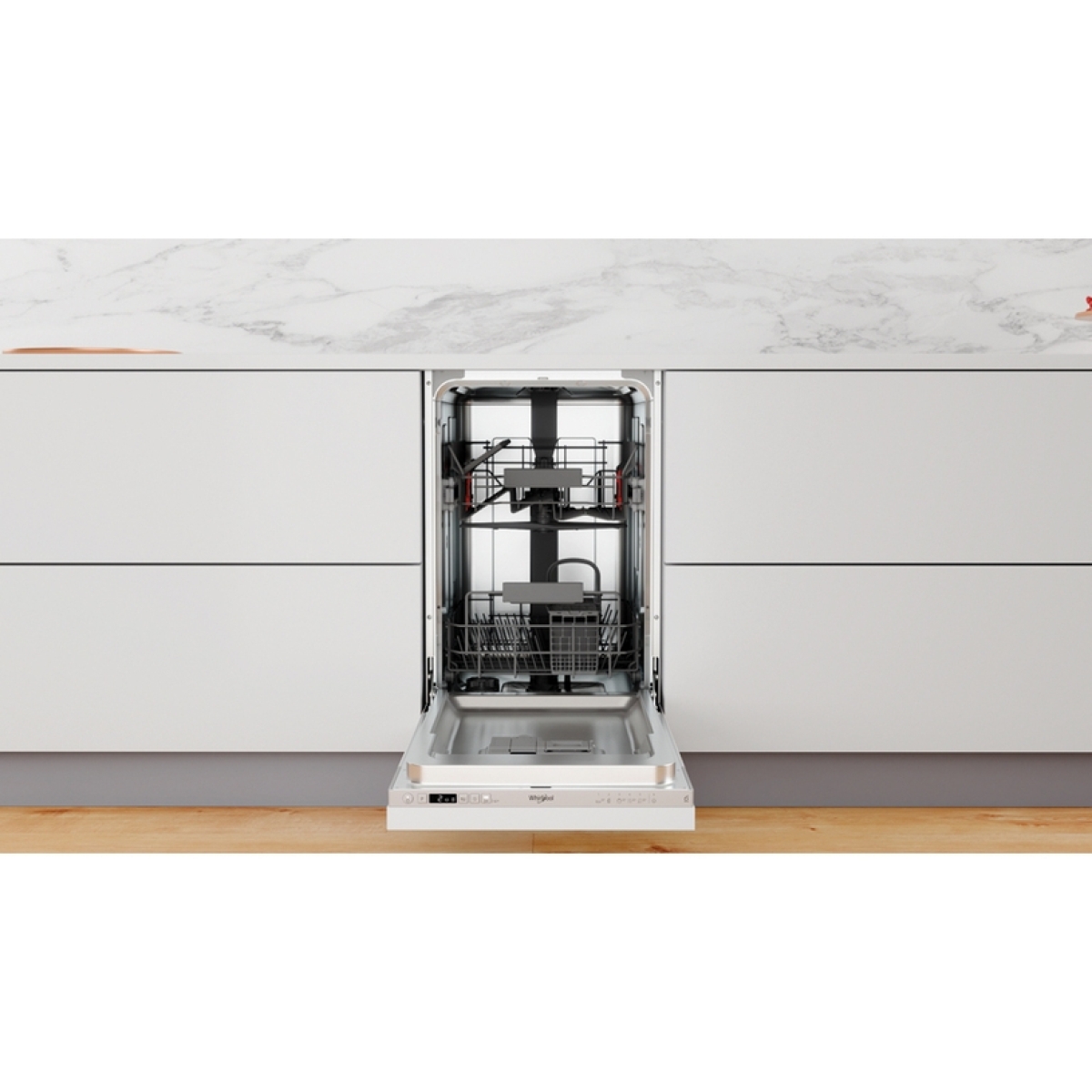 Whirlpool Πλήρως Εντοιχιζόμενο Πλυντήριο Πιάτων για 10 Σερβίτσια Π45xY82εκ. WSIC 3M27 - Image 3