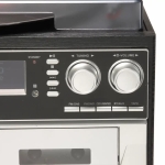 Denver Ηχοσύστημα με Πικάπ, CD Player, Κασετόφωνο Διπλό, DAB+/FM Radio και Ηχεία 2x20W (2x2W RMS) Μαύρο MRD-166 - Image 4