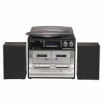 Denver Ηχοσύστημα με Πικάπ, CD Player, Κασετόφωνο Διπλό, DAB+/FM Radio και Ηχεία 2x20W (2x2W RMS) Μαύρο MRD-166 - Image 3