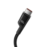 Baseus Charging Spiral USB 2.0 Cable USB-C male - USB-C 100W PD Μαύρο 1m P10320203111-00 - Image 4