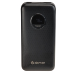 Denver Quick Charge Powerbank 20000mAh 65W PD Μαύρο PQC-20065