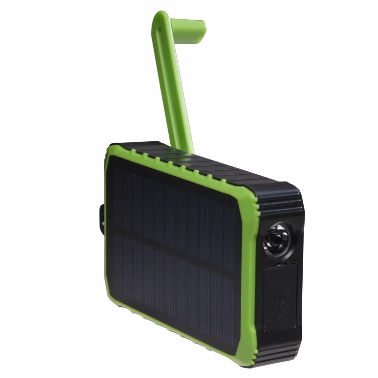 Denver Solar Powerbank 10000mAh με Μανιβέλα/Δυναμό Μαύρο PSO-10012