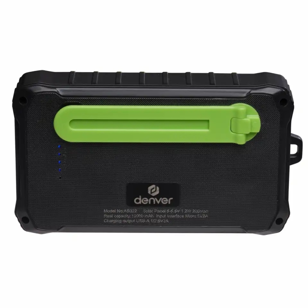 Denver Solar Powerbank 10000mAh με Μανιβέλα/Δυναμό Μαύρο PSO-10012 - Image 3