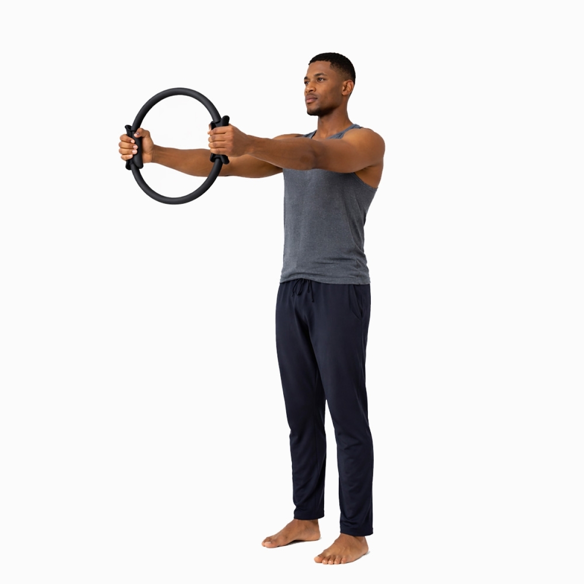 FITPADDY Pilates Ring 38cm Μαύρο PRING01BK - Image 4