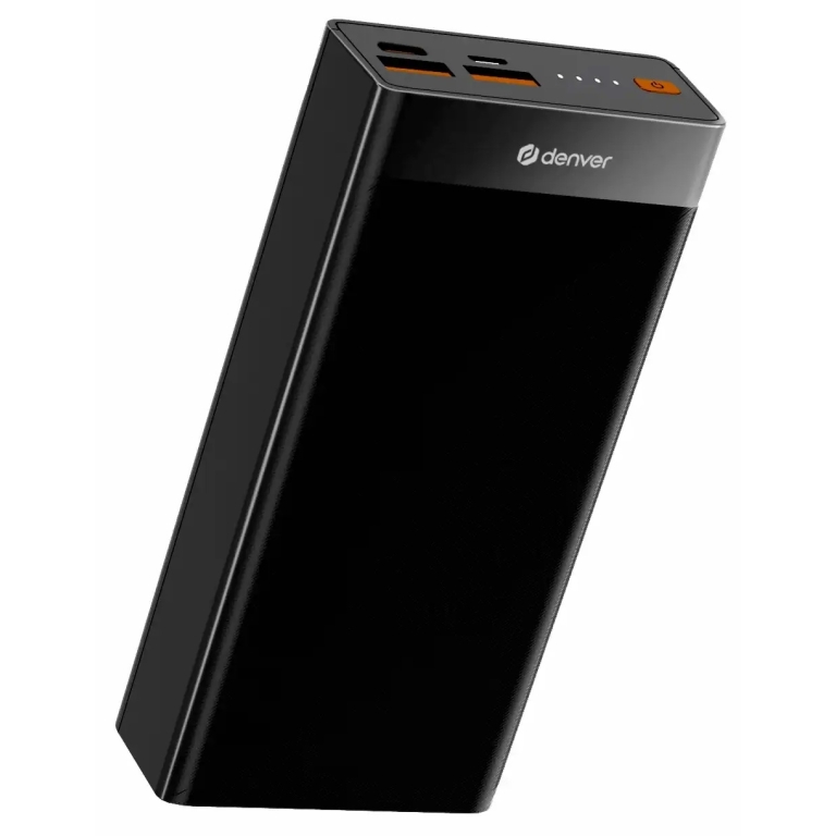 Denver Fast Charge Powerbank 20000mAh PD 22.5W Μαύρο PQC-20008